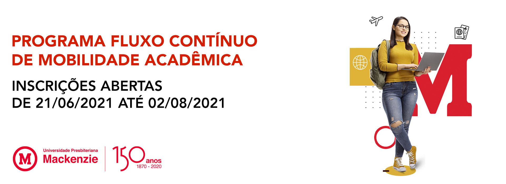 Banner do Programa de Fluxo Contínuo de Mobilidade Acadêmica