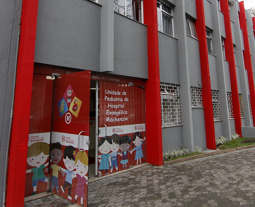 fachada da ala pediátrica do Hospital Mackenzie Curitiba