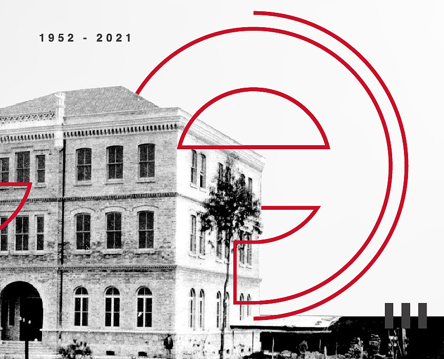 A imagem de capa é um imagem ilustrativa, com o logo da universidade presbiteriana mackenzie do lado direito e um prédio histórico do mackenzie ao lado esquerdo. 